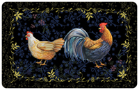 Rooster Black Mat