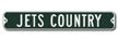 New York Jets Embossed NFL Street Sign, Heavy Duty Steel