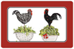 Colander Roosters Mat
