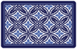 Deep Blue Radial Mat
