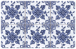 Delft Floral Mat