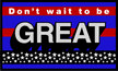 Don't Wait To Be Great (flag)
