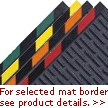 Safety Scrape™ Mat  OSHA Striped Border