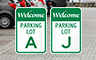 Parking Lot Area Signs