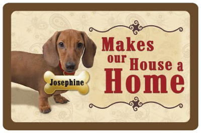dachshund welcome mat