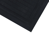 Linkable Grit Corner Tile Mat With Black Border